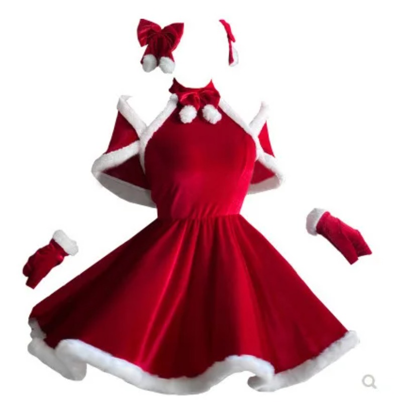Women'S Red Accessories - Disfraz de Navidad para Cosplay, Accesorios