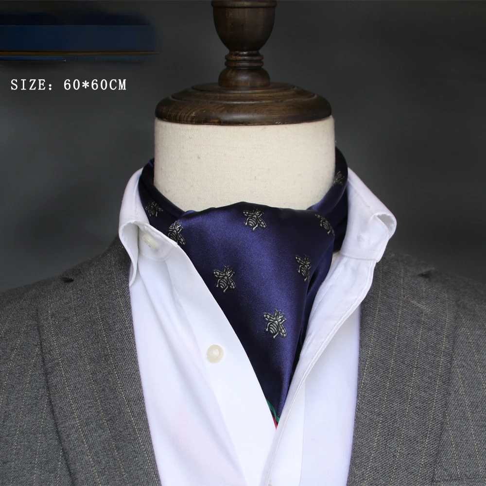 Silk Scarf Square - Bufanda de seda británica para hombre,