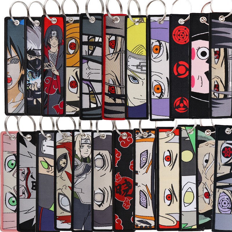 Women Accessories Sale - Llaveros Bordados de Anime Naruto, Llaveros