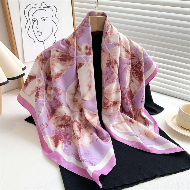 Silk Scarf Square - Bufanda cuadrada grande con estampado Retro