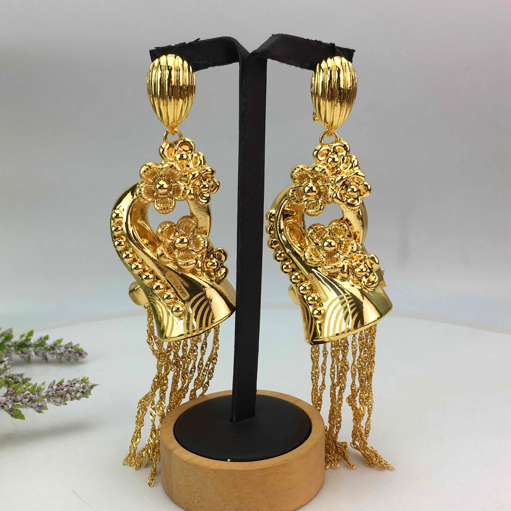 Yuminglai-pendientes de gota d - Women Accessories Dubai reseña y precio