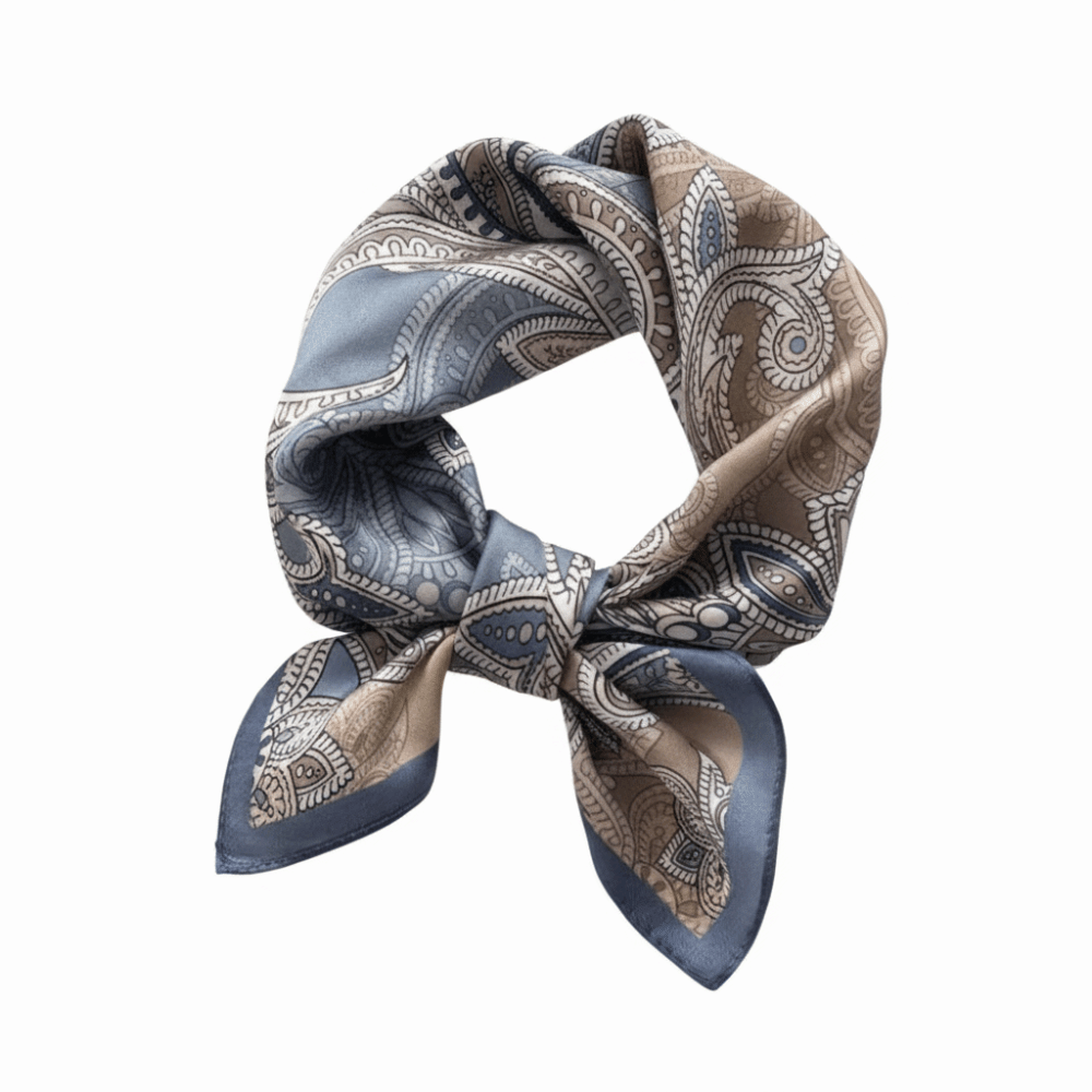 Pañuelo Cuadrado de Seda con E - Silk Scarf Square reseña y precio