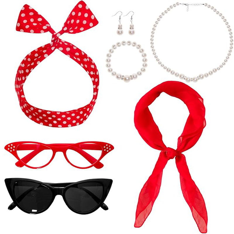 7 piezas de accesorios de disf - Women'S Accessories In The 1950S reseña y precio